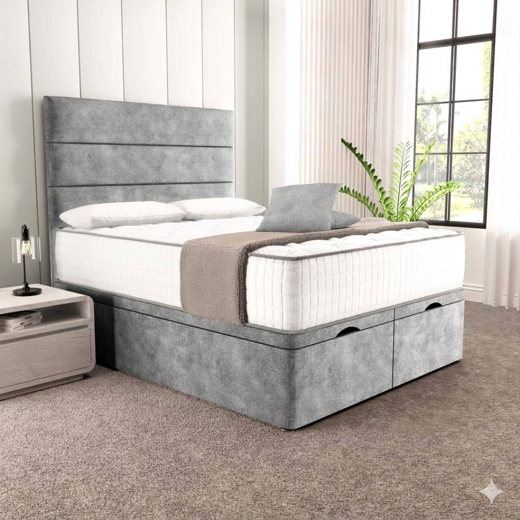 Athens Ottoman Divan Bed - Armour Coniston