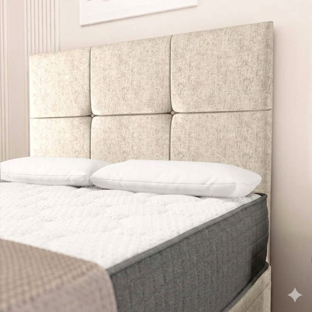 Lima Divan Bed - Cream Chenille