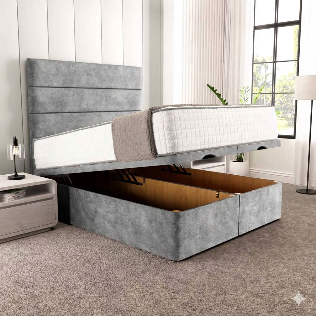 Athens Ottoman Divan Bed - Armour Coniston
