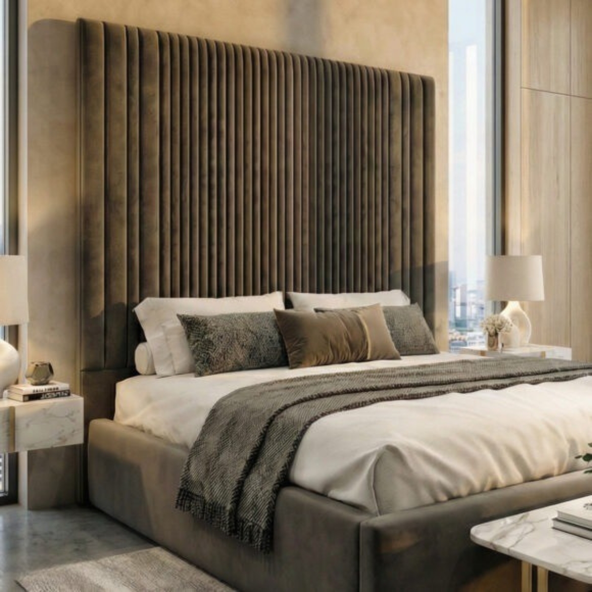 2026 Ascot Tall Headboard Bed Frame