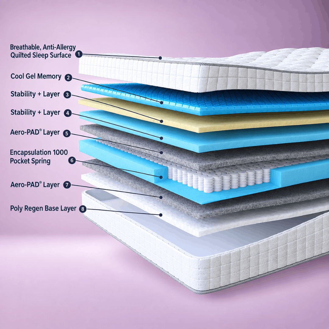 Cool Gel Memory 1000 Mattress