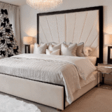 Barcelona Black Piping Sunburst Bed