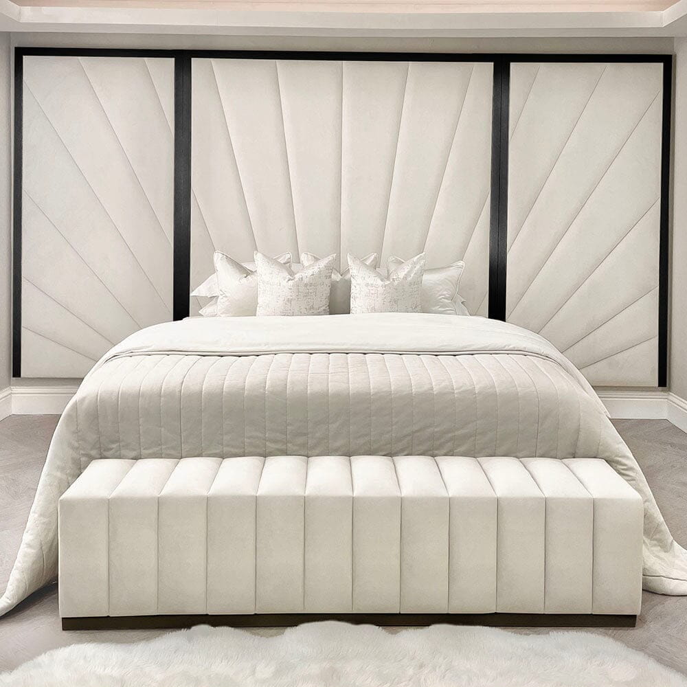 Sunburst Black Luxury Headboard with Wings Sunburst Black Luxury Headboard with Wings