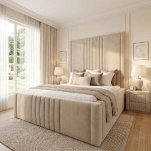 Las Vegas Luxury High Headboard Bed