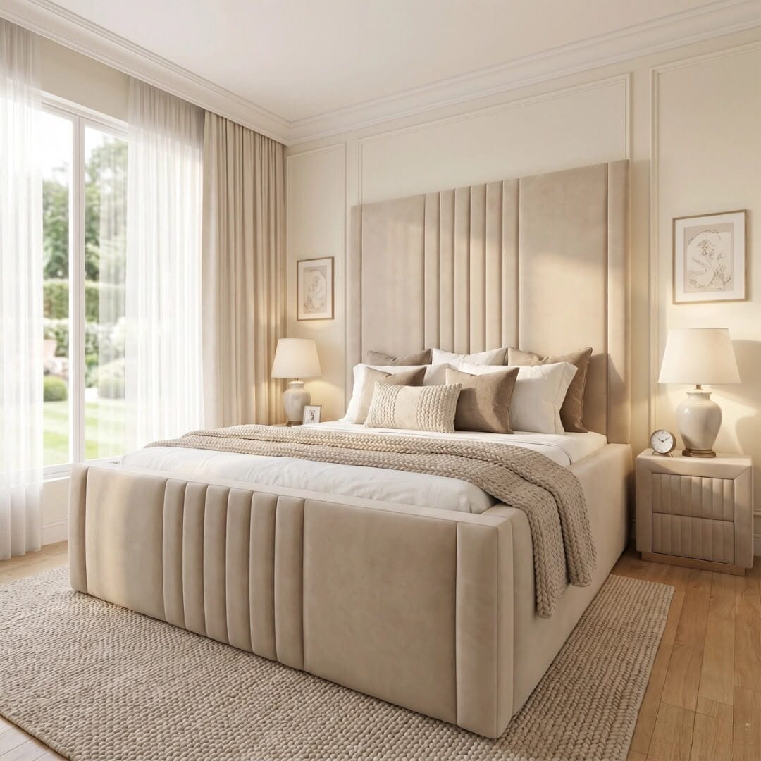 Las Vegas Luxury High Headboard Bed Las Vegas Luxury High Headboard Bed