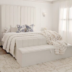 Zana Porcelain Luxury Paneled Bed