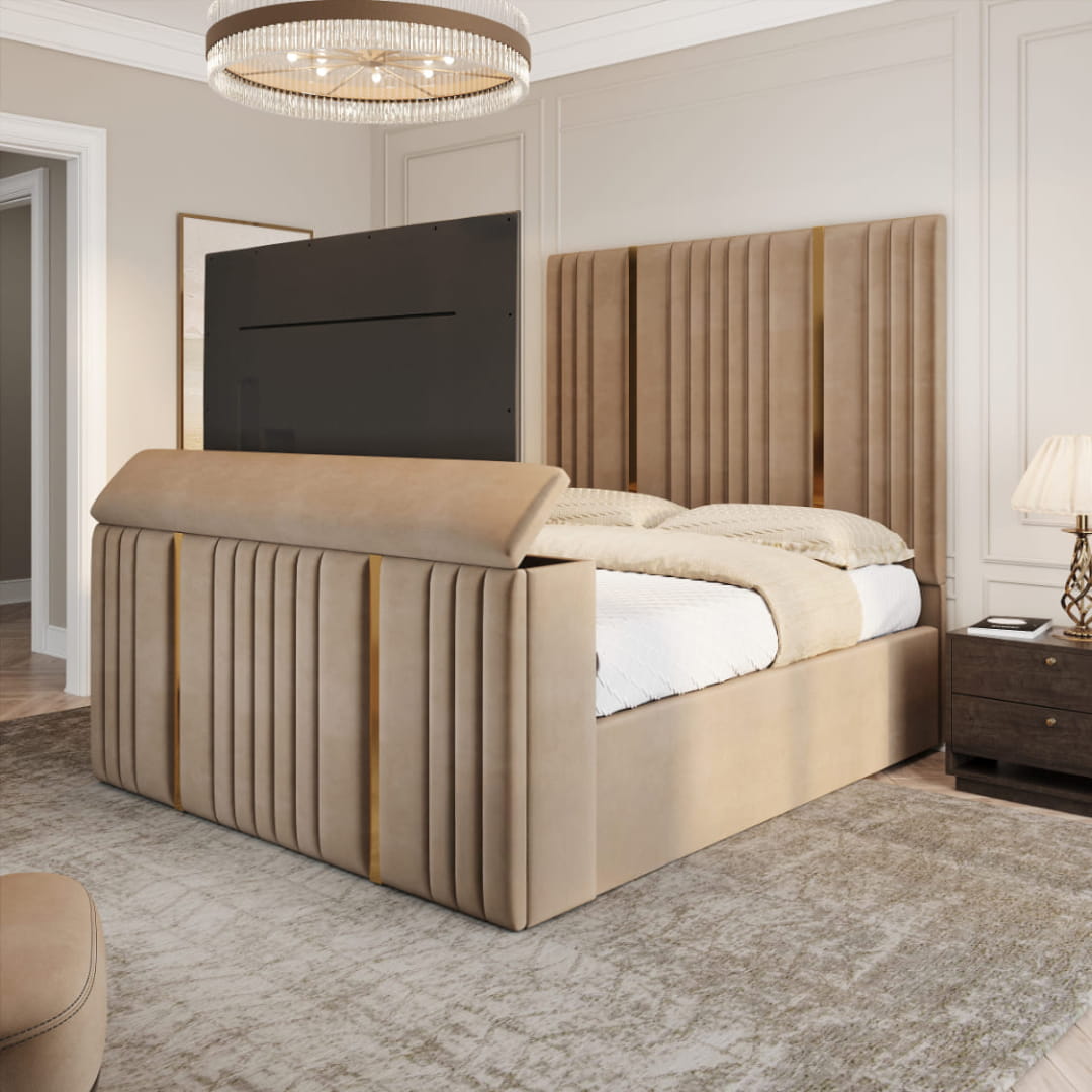 NeoDream-Tv-Bed-With-Gold-Trims4
